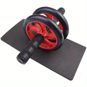 ลูกกลิ้งออกกําลังกายหน้าท้องสองล้อหน้าท้องหดตัว Body Sculpting Roller สีแดง
