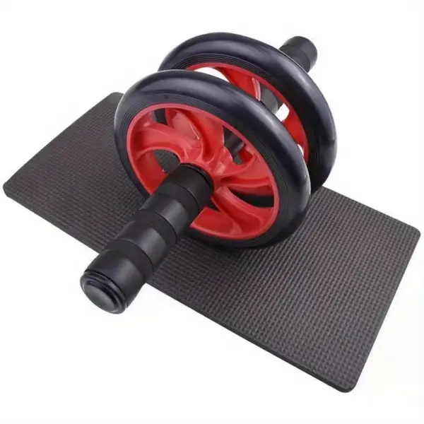 ลูกกลิ้งออกกําลังกายหน้าท้องสองล้อหน้าท้องหดตัว Body Sculpting Roller สีแดง